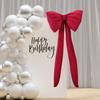 2 Pcs Bow Decoration Bow Themed Room Backdrop Decor for Wedding Birthday Party Engagement Bachelorette Baby Shower Door Wall Decoration