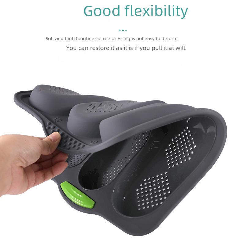 Silicone Perforated Baguette Baking Pan - 3-Slot Non-Stick Bread and Cake Mold