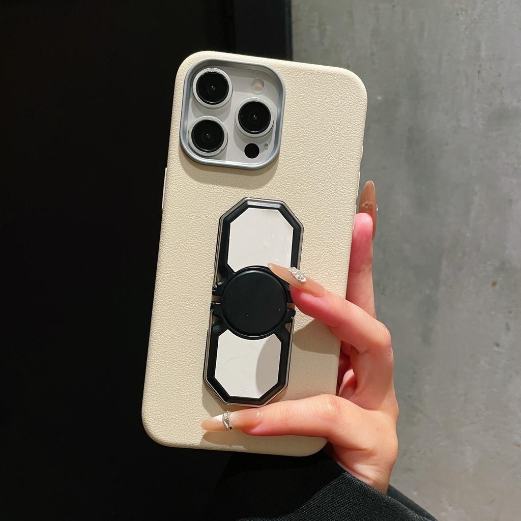 Fashion Men Suitable Huawei P90 Bracket Mobile Phone Case Honor 600 Simple Leather Ring Case