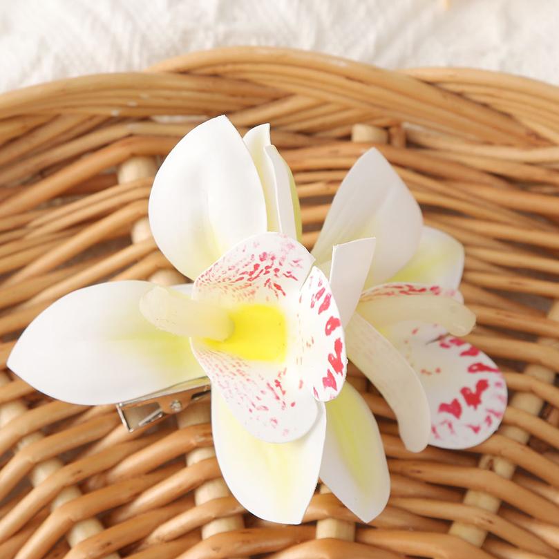 AWAYTR Bohemia Canna Blomster Små Hårklemmer Hawaii Brudeblomster Hårklemmer Hårnåler Spenne For Bryllup Hårtilbehør