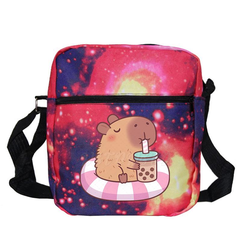 Fashion Versatile Children'S Portable Shoulder Bag Printed Trend Multifunctional Oblique Span Bag