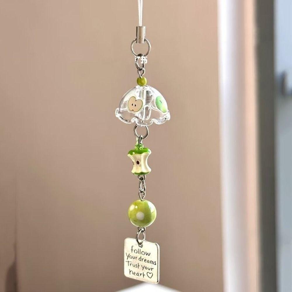 Jellyfish Y2K Jellyfish Mobile Key Chain Sea Shell Fish Phone Charm Keycord Mobile