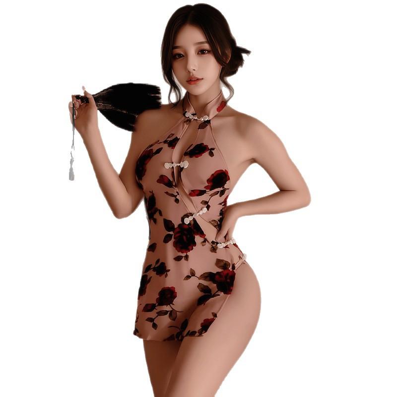 Sex underwear abstinence department cheongsam hip skirt sexy royal sister nightdress sex sex underwear free