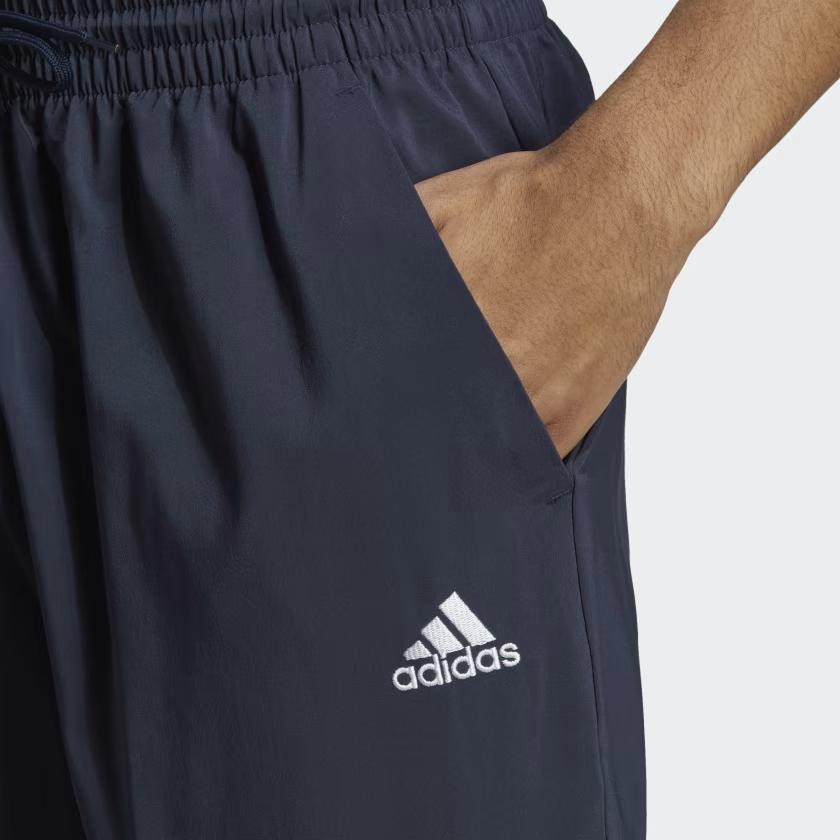 Adidas Essentials M Sl C 7/8 Pt Casual Fit Mid Waist Solid Color Tapered Woven Pants Men Pants Legend-Ink HA4349