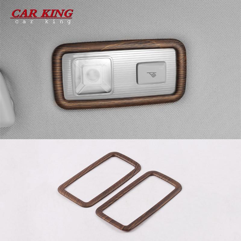 For Volkswagen VW Teramont Atlas 2017-2020 Rear Roof Read Light Cover Interior Lamp Trims ABS Chrome Decoration Car Accessories