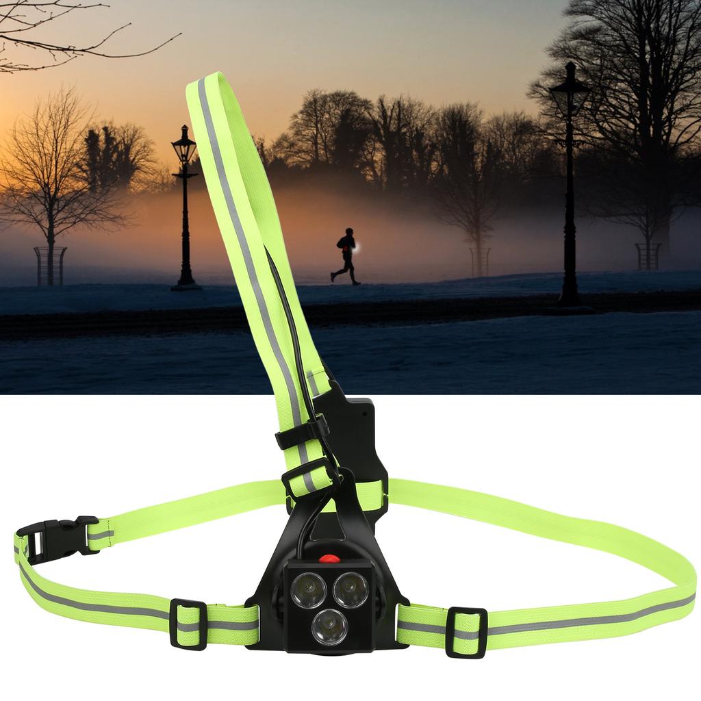 Nachtlauflicht USB Wiederaufladbare Brustwarnlampe LED Jogging Sicherheitslicht