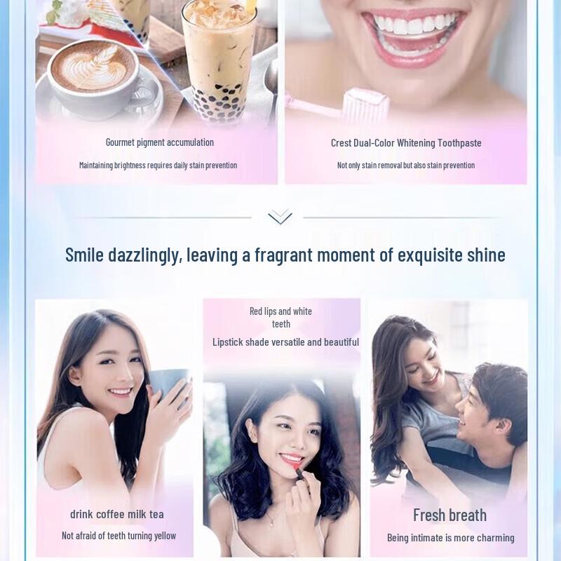 Crest Dual-Color Whitening Fluoride Toothpaste