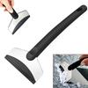 Car Snow Shovel Plastic Handle Silicone Squeegee Soft Bristles Vehicle Cleaning Brush Snow Ice Removal No Scratch Winter Tool