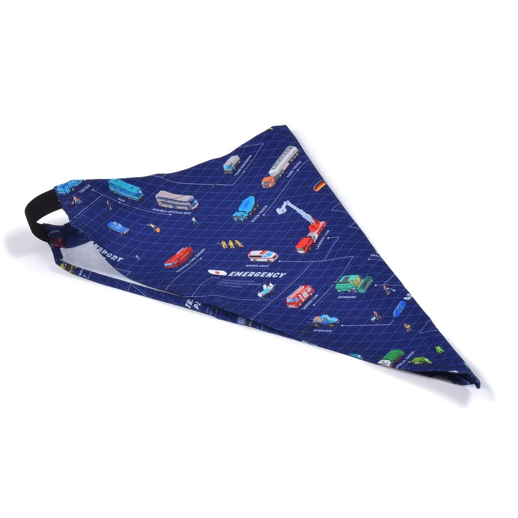 COLORFUL CANDY STYLE Back Cross Kids Apron Transportation Infrastructure for Car Society Set Boys Cool Kids Apron Triangle Scarf Set Kids Apron Kids