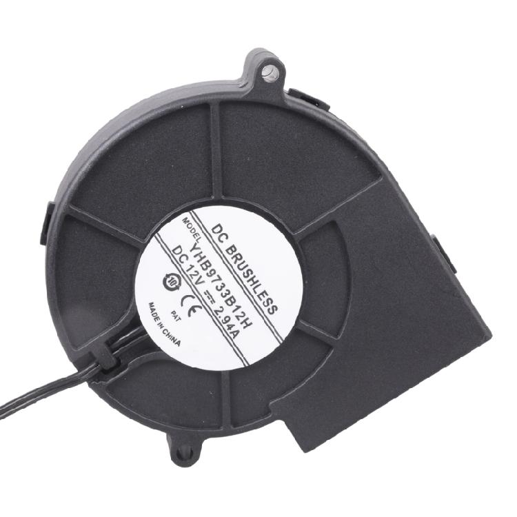12V Cooling Blower with 5.5x2.1mm Power Connectors Twin Ball Bearing Design for Prolonged Grill Computer Ventilation Use