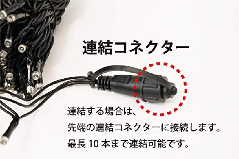 Outdoor LED Waterproof and Net 2m X 176 Warm White [Commercial-Grade, Heavy-Duty] Illumination, Rainproof, Light, 1m, Bulbs, (Gold)