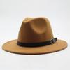 Formal Occasion British Fedora Hat Solid Color Woolen Hats Winter Felt Hats  Autumn and Winter