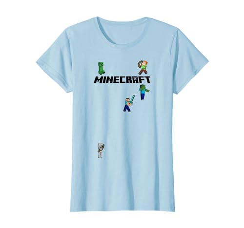 Minecraft Overworld Group Character Logo T-Shirt