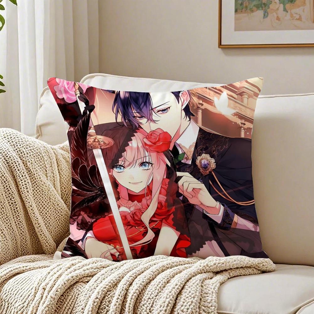 Isekai Romantic Light Novel Comic 7th TTime Loop Cushion Cover Pillowcase Antidustmite living Room Sofa Decor Cushion Room