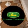 John Deere Logo Design Round Mat Home Decor, Chair Rug For livingroom,Bedroom, Doormat Home Decor Birthday Gift Christmas Gifts