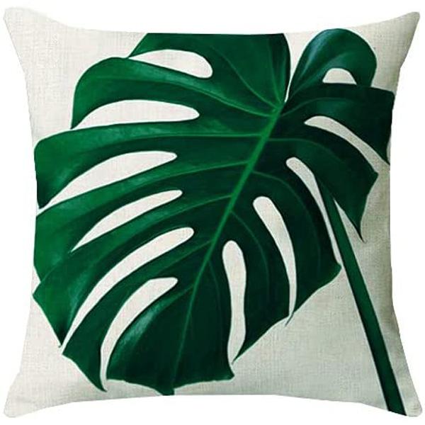 New Nordic Green Plant Printed Pillow Case Sofa Pillow Leaf Series Decorative Pillow Linen