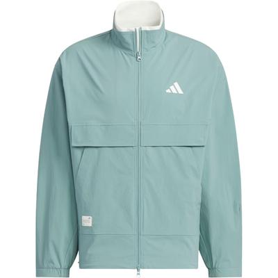 FW24 Tkaná bunda Série s malým logem Stojáček Ležérní Volná Bunda s dlouhým rukávem Pánská Bunda Světle šedá JY1676