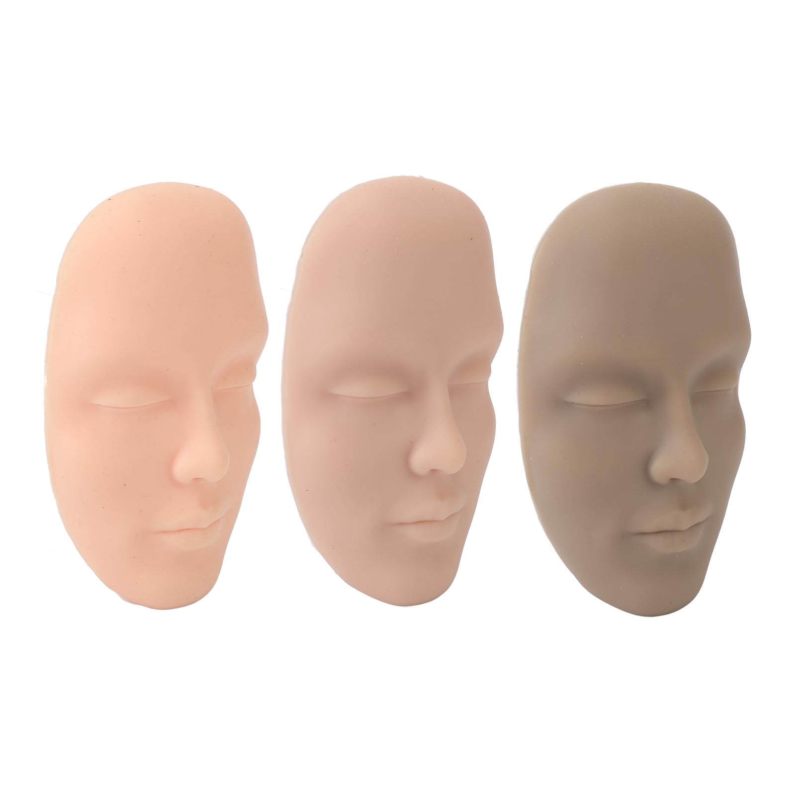 

3 шт. 5D Tattoo Practice Skin Head Silicone Реалистичный полуперманентный микроблейдинг Обучение татуировке