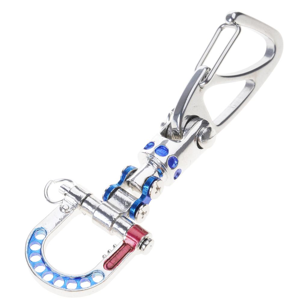 Premium Steel Keychain With Futuristic Cyberpunk Design Steel Key Ring For Everyday Carry And Gift Giving