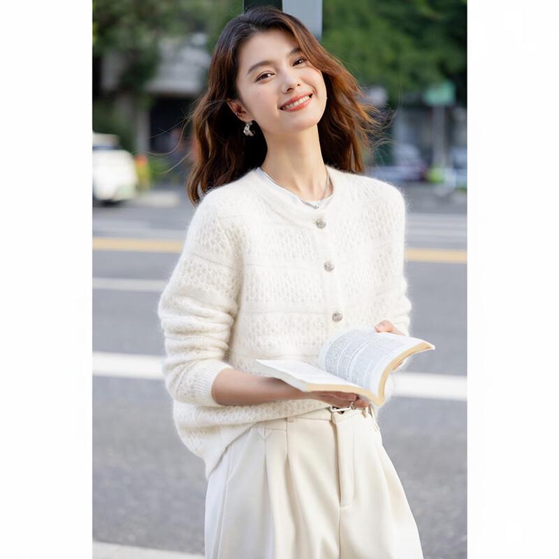 Mokana Women's Double-Layer Knit Long-Sleeve Sweater