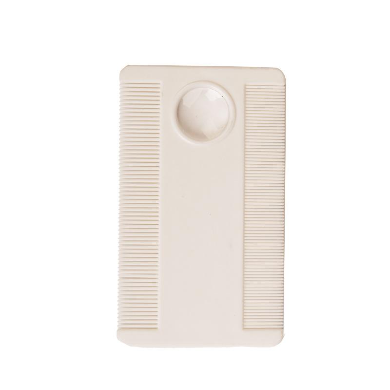 

Расческа для питомцев, Двусторонняя расческа, Густая шерсть питомца, Зубья расчески, Чистка от блох, Пластиковые двухрядные изделия, Расческа для красоты 8.9cm*5.8cm белый