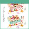Wooden Kids Cooking Playset With Multiple Functions For Interactive Family Kitchen Game