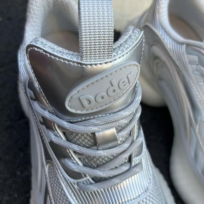 Streamer Running Shoes Couple New Versatile Casual Women's Thick-soled Heightening Sneakers
