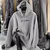 Winter New Style Casual Trendy Letter Print Loose and Versatile Fleece Hooded Pullover Women's Shirt