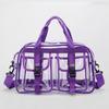 Fashion Versatile Solid Color PVC Transparent Travel Duffels 2026 New Hot Sale Zipper Simple Large Capacity Casual Shoulder Bag