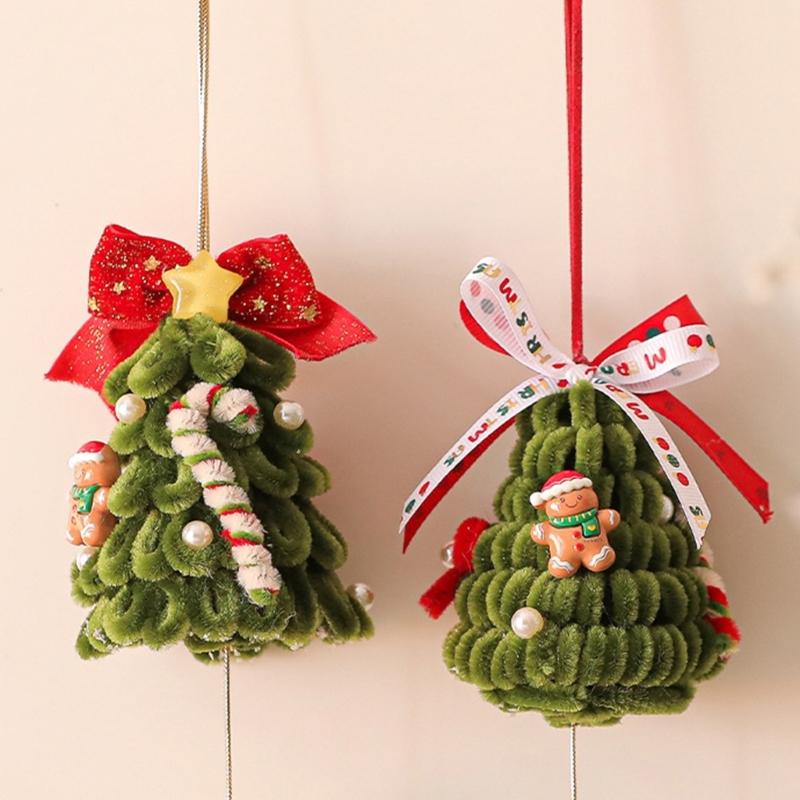 Twist Stick Christmas Tree Wreath For Door Wall Decoration For Holiday Homes Party Doorway Hanging Ornament