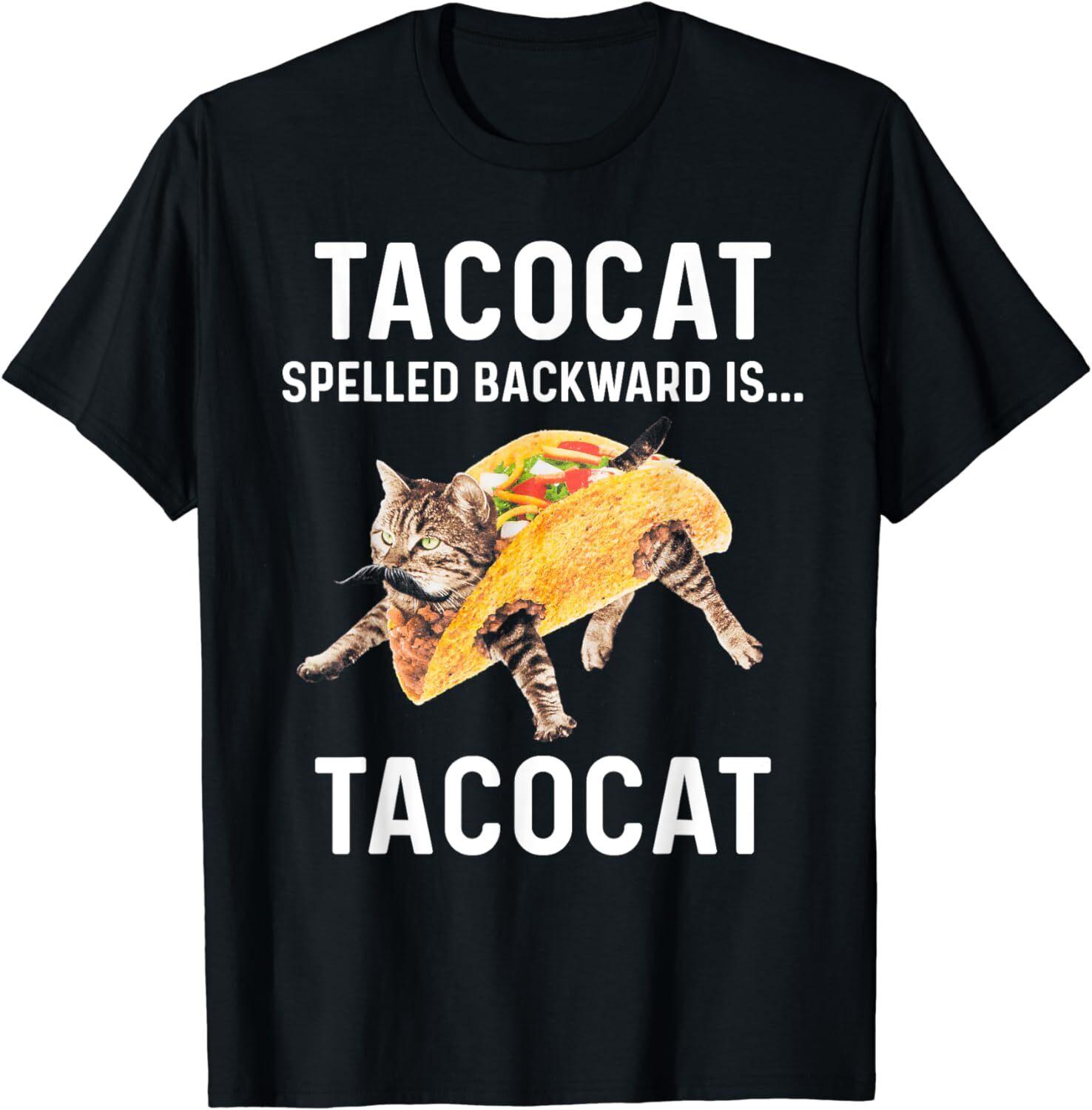 Tacocat, написанное задом наперед, — это Tacocat, Люблю кошек и тако, S-4XL S