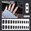 Reusable Blush Nail Art Set: 24 Detachable Wearable Nail Stickers