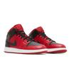 Air Jordan 1 Mid Grade School 'Reverse Bred' (Unisex) Gym Red / Black / White Kids' Basketball Shoes 554725 660