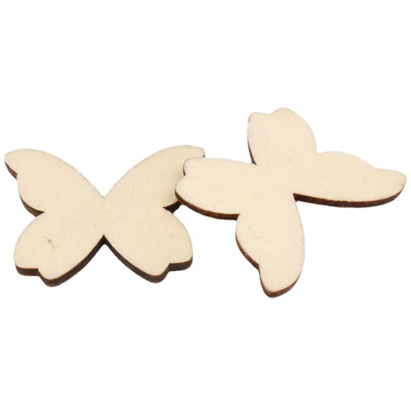 Eco-Friendly Hand-Painted Wooden Decorative Pieces, Large and Small Mixed