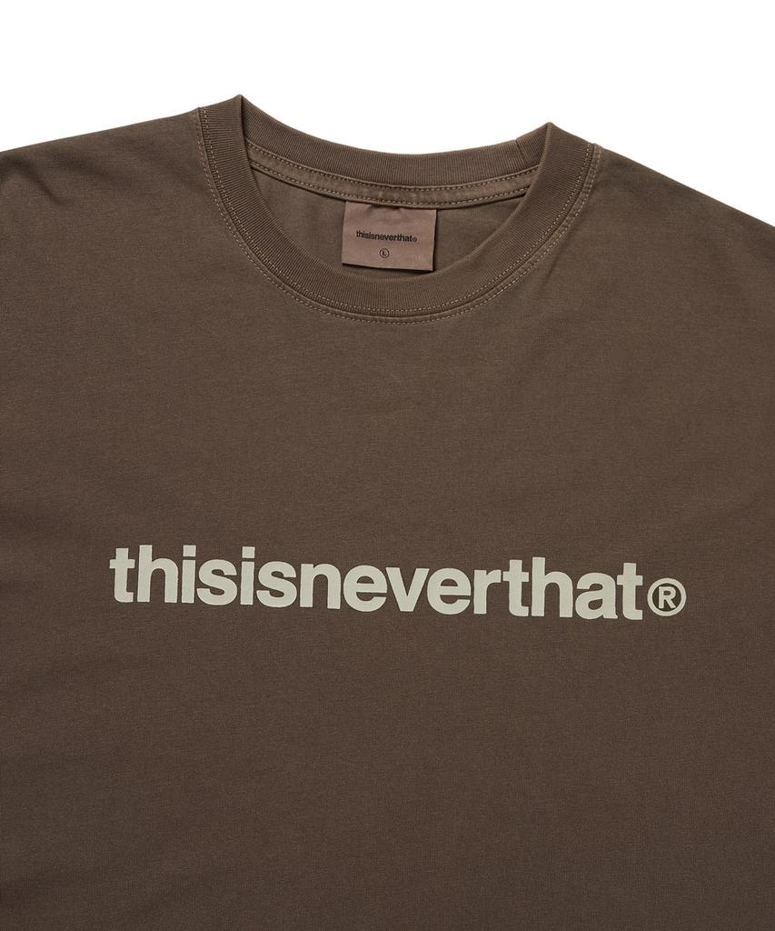 THISISNEVERTHAT T-Logo L/S Tee Dark Chocolate