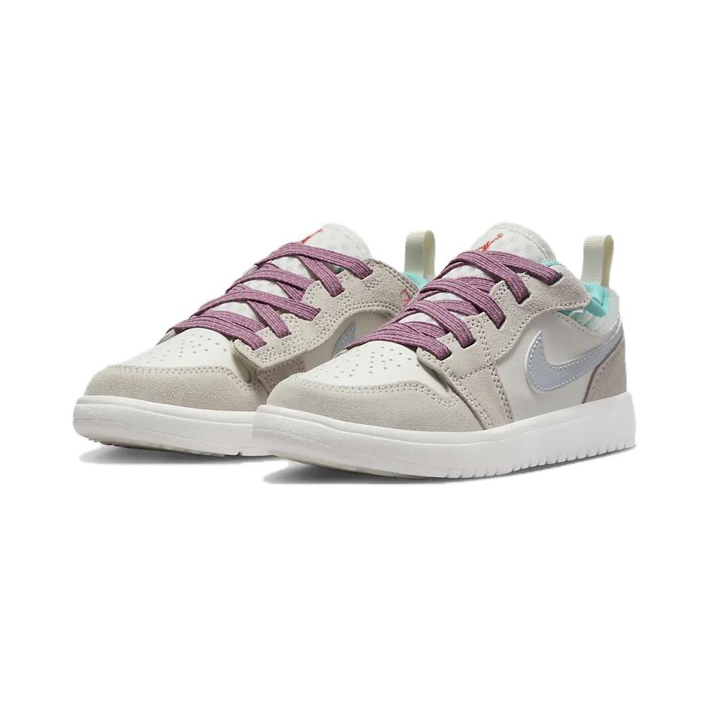Air Jordan 1 Low Alt SE PS Sail Violet Dust Kids Sneakers Cream Legend-Light-Brown Neutral-Grey FQ8093-100