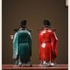 Ceramics Fu Lu Shou Figure Statue -Buddha of God of Wealth-Home Features Living Room, Office Decoration Statues