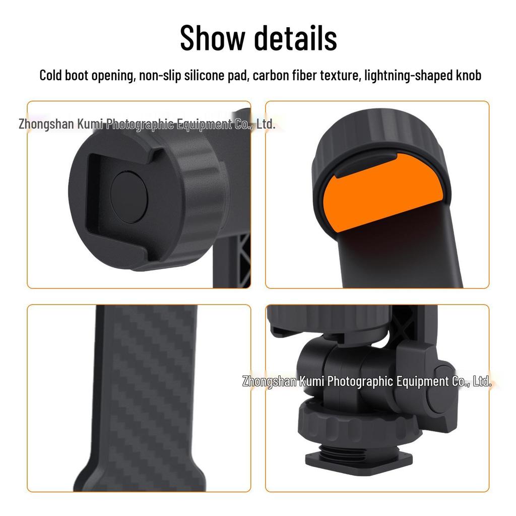 Multifunctional Phone Holder: Dual-Mount, 360° Rotation, Live Broadcast, Horizontal/Vertical Shooting.