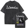 Rock Band Extremoduro Tour  Vintage Washed Tshirt Men Women Fashion Hip Hop Street T Shirts Male