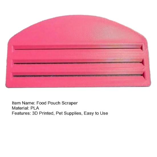 3D Printed Cat Food Pouch Scraper Mess-Free Leftover Reduction Universal Dogs Wet Food Bag Squeezer Extractor Pet Supplies