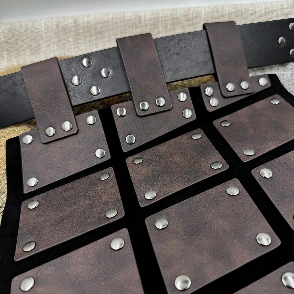 Nordic Viking Embossed Leather Scale Armor Cosplay Prop