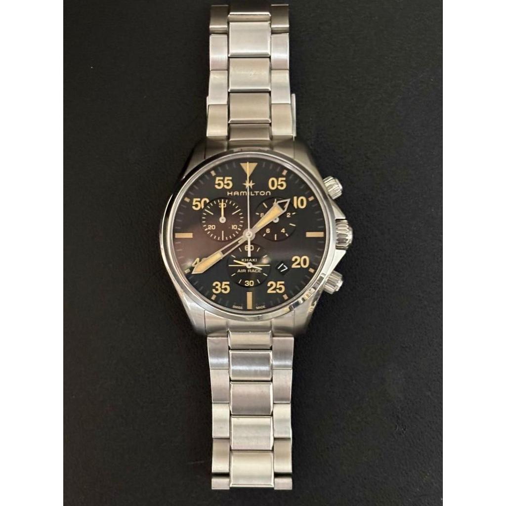Used HAMILTON Khaki Aviation Pilot H767220 Very Good Condition