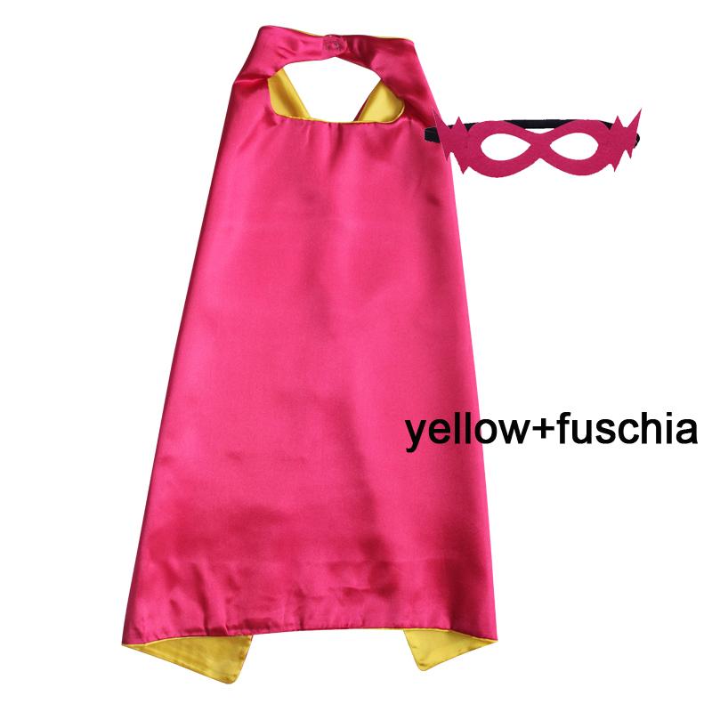 Kids Superhero Capes Plain Satin Solid Capes Boys Girls Birthday Party Favor Anime Cosplay