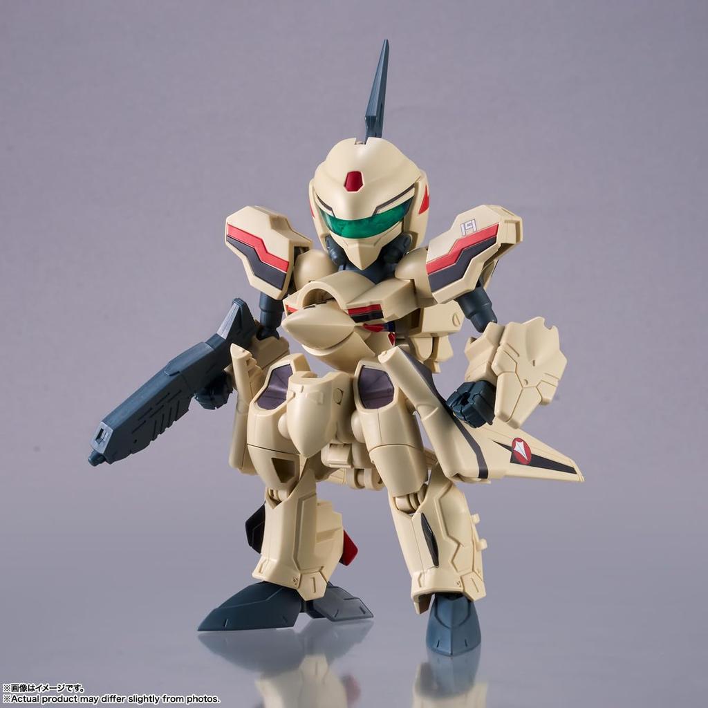 TAMASHII NATIONS TINY SESSION Macross Plus YF-19 (Isamu Dyson's Model) with Myung Phan Loong, Approximately 110mm, PVC & ABS Painted Movable Figure