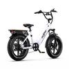 ONESPORT OT08 Biały/Szary 48V 18AH Wyjmowana Bateria Opona 20 * 4.0 cala 7-biegowy Hamulec Hydrauliczny Miejski Rower Elektryczny EBIKE