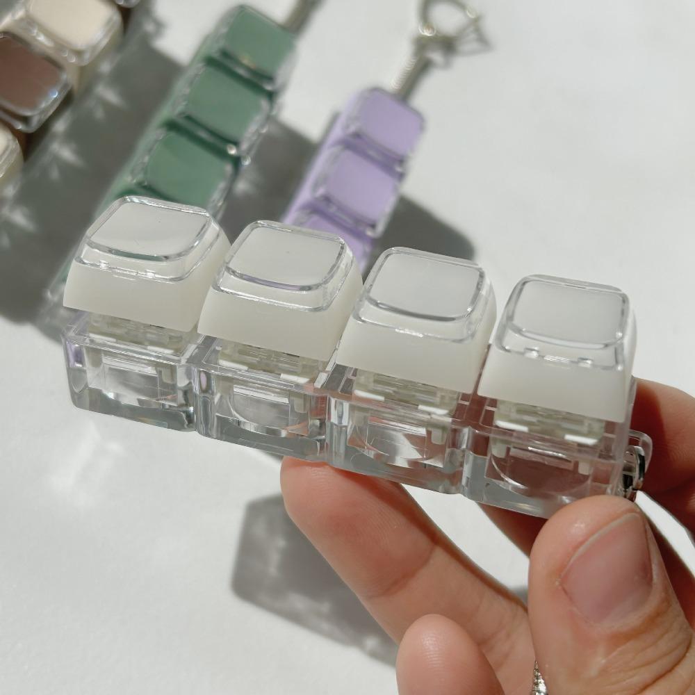 

Зроби сам Клавіатура Фіidget Брелок Кнопка Кейкап Клікер Іграшка Розслаблюючі Пальці Клавіатурні Ковпачки Дорослий