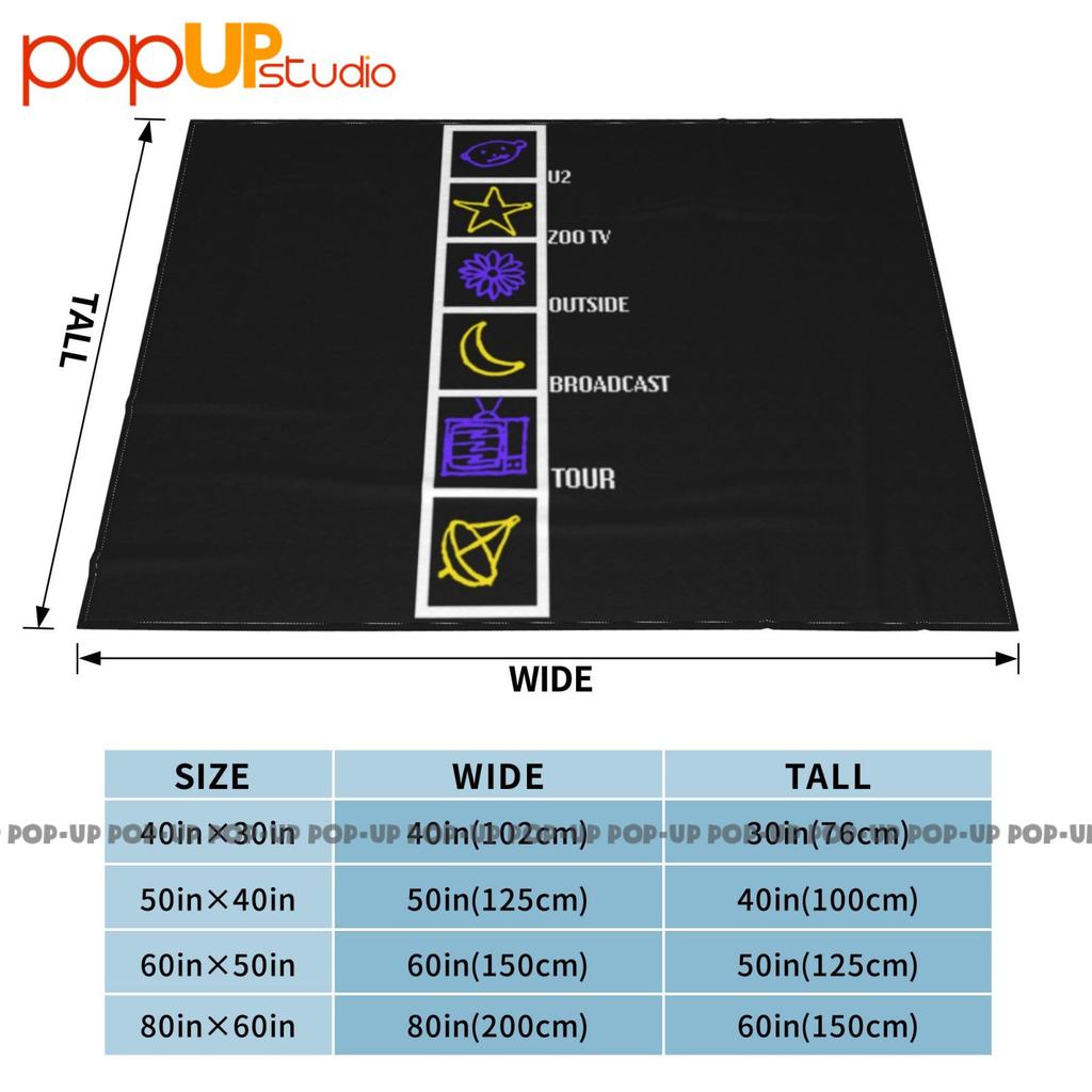 Euc U2 Zoo Tv Tour 1992 Look Rare Hard To Find Ultra-Soft Blanket Quilt Winter Sofa Cover Bed Covers