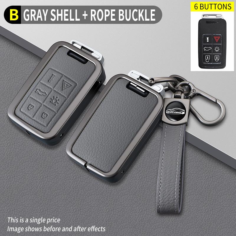 Volvo C-Type Elephant Grey Car Key Case