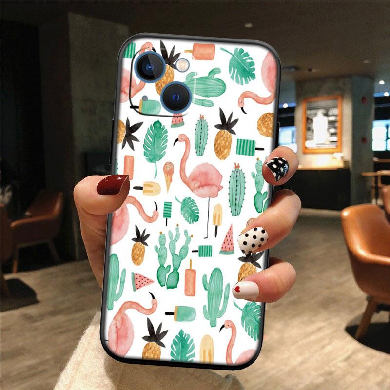 IK74 Watercolour Cacti Phone Case for Samsung Galaxy A11 A12 A13 A15 A52S A53 A55 A56 A70 A71 A72 A73 F06 F16 F56 S10 Plus S10e