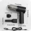 Auto Vacuum Cleaner  Advanced Cleaning Technology Portable 5000PA Strong Suction Car Vacuum Pump For Pet Hair Car Accessories
